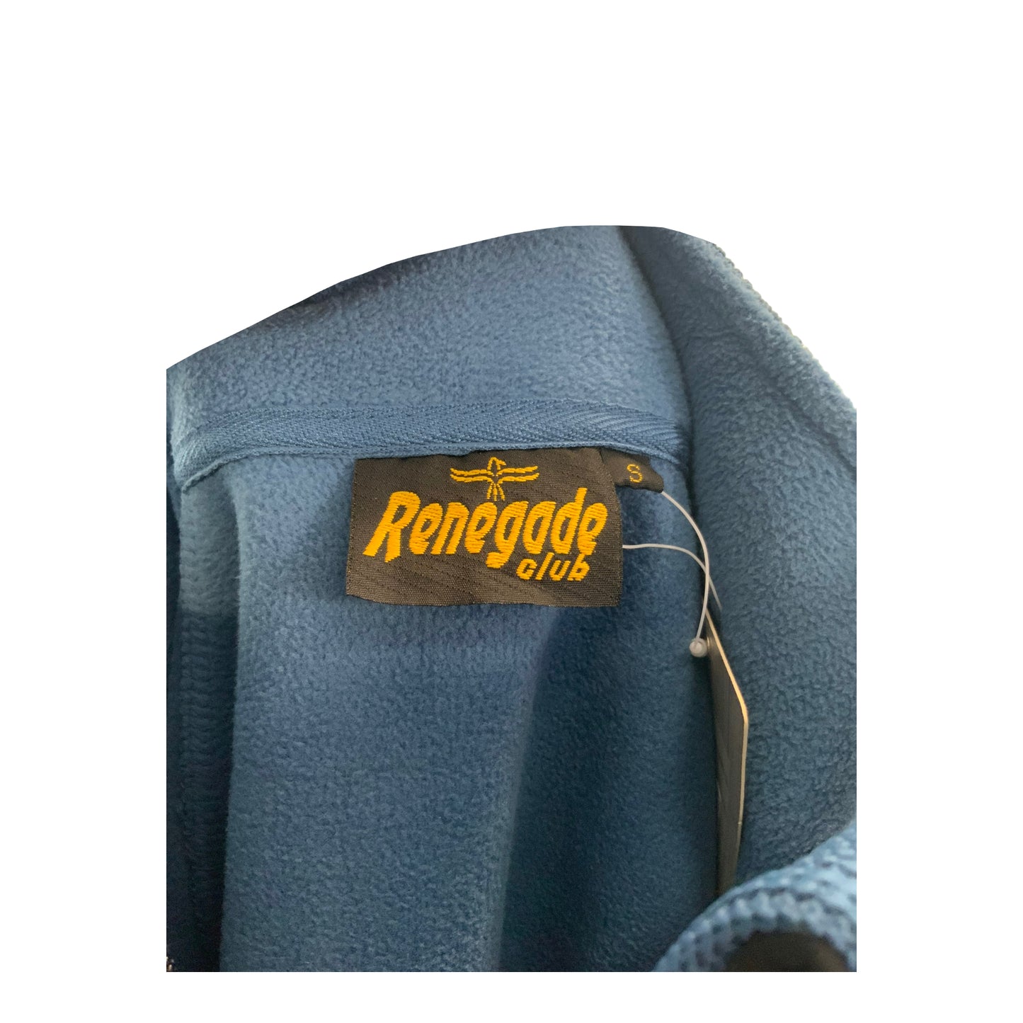 W Jacket Full Zipper Coarse Weave Fleece (Blue)