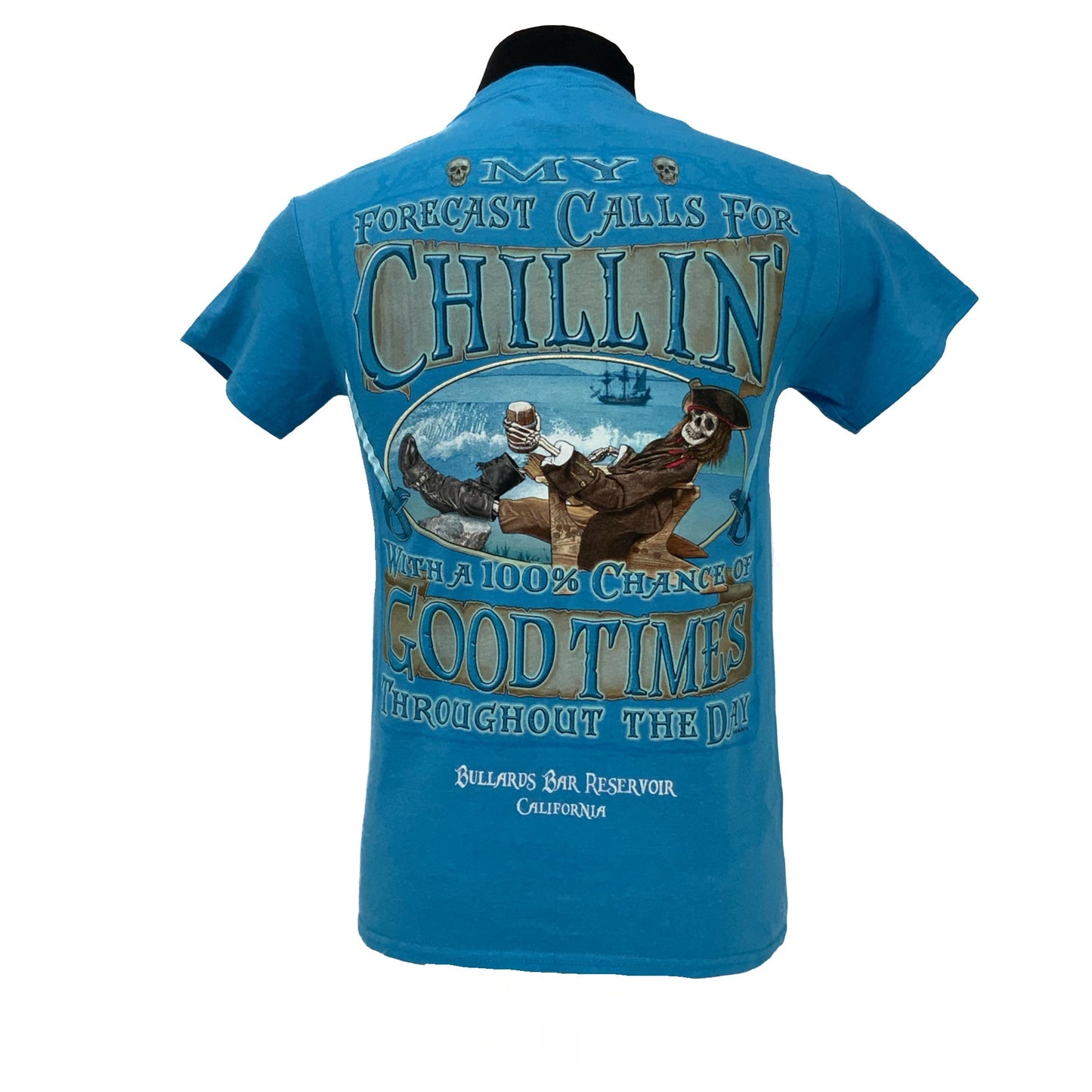 M SS Pirate Shirt Forecast Calls for Chillin (Blue)