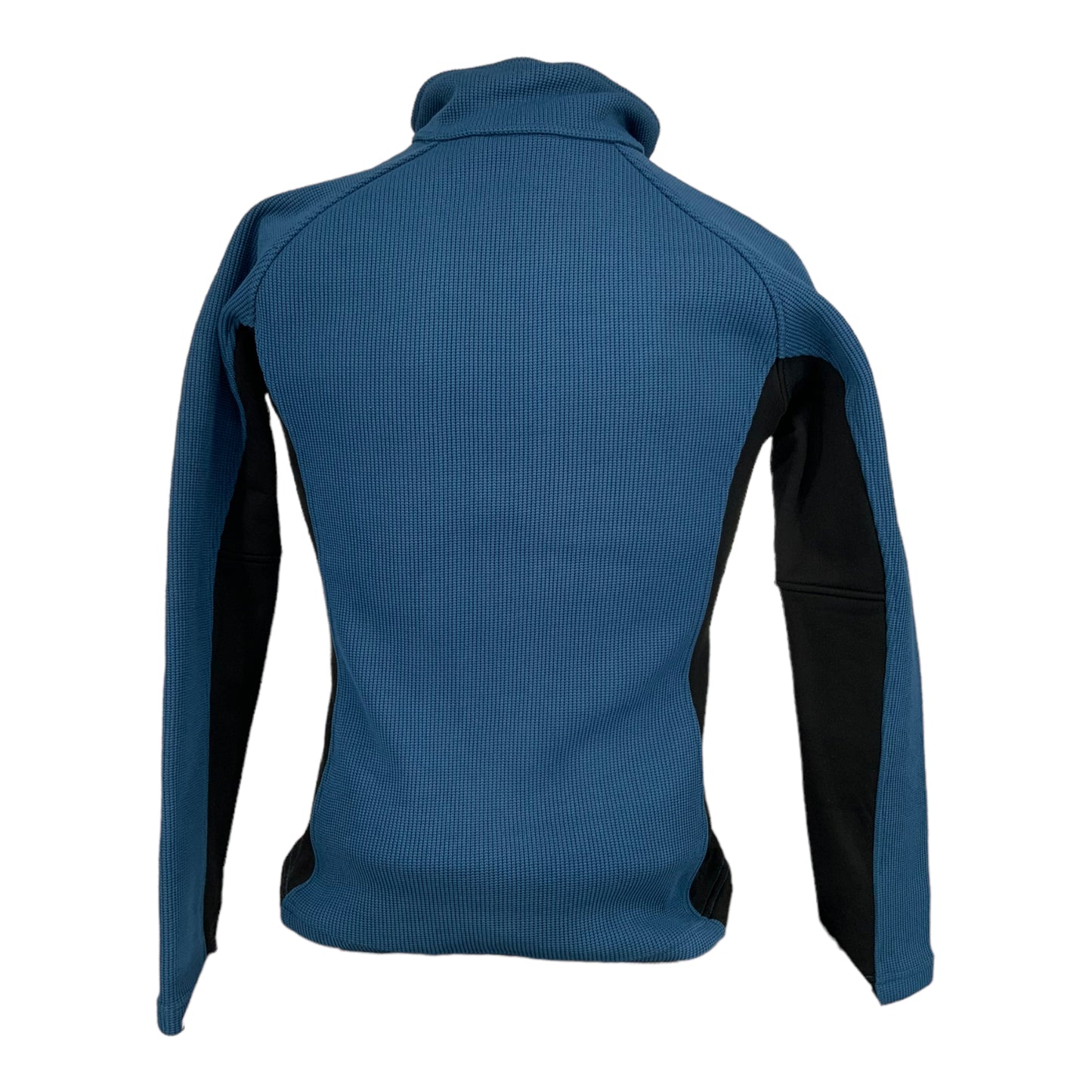 Women's Jacket Full Zipper Coarse Weave Fleece (Blue)